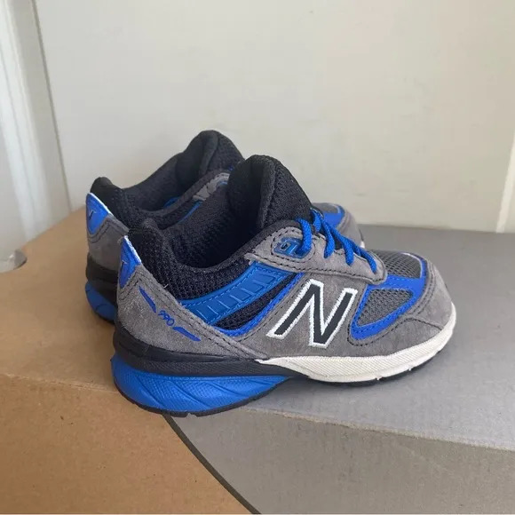 New Balance 990 Black/Blue Toddler Sneakers- SZ 6.5 C