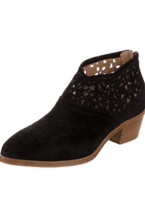 New Designer Women's Italean Waterproof Laser cut Black Suede Pumps, Black! Handcrafted in Italy! Sz 41 (9.5) Retails $300 