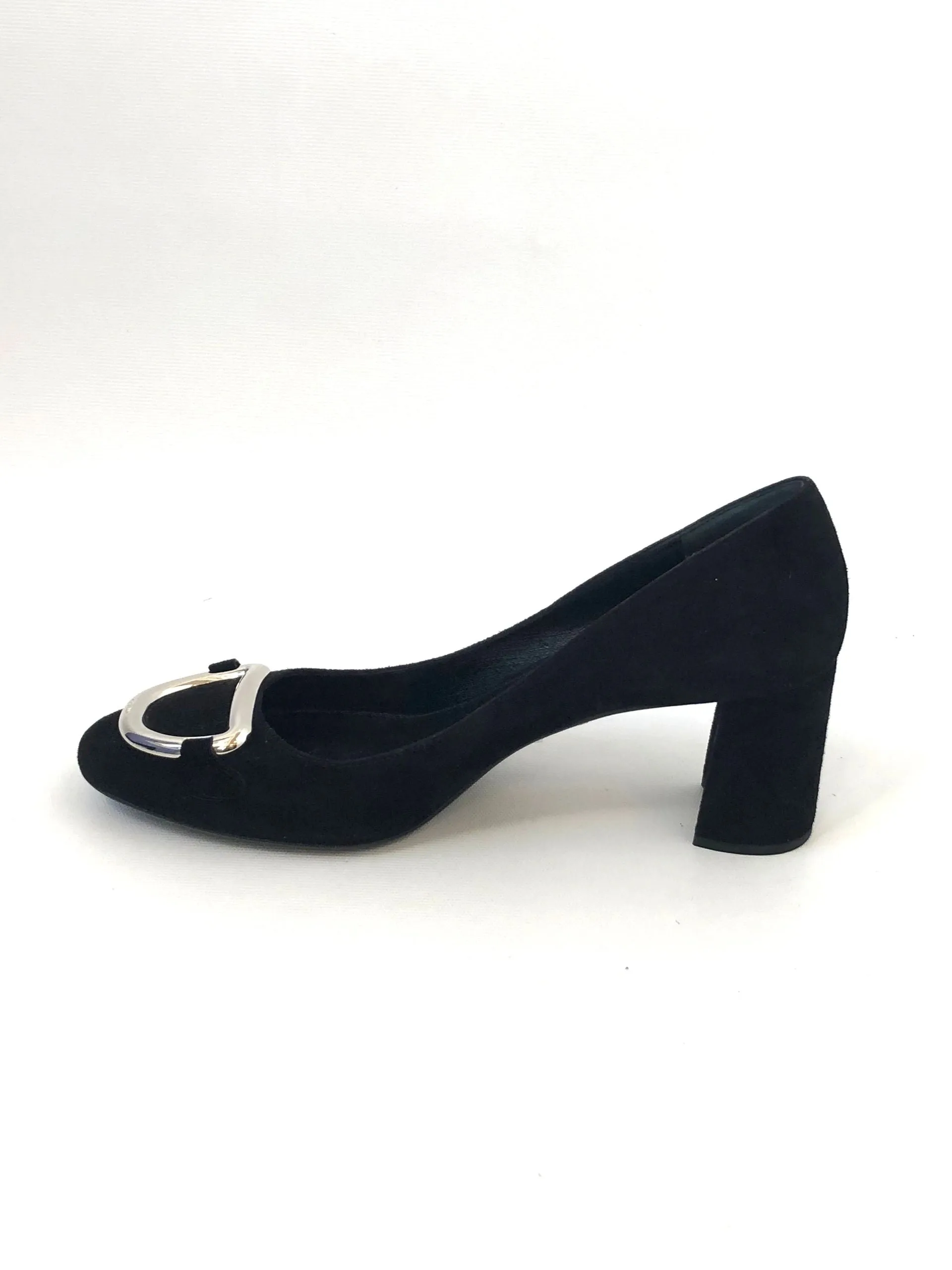 NEW Prada Suede Buckle Pump Size 38.5 It (8.5 Us)