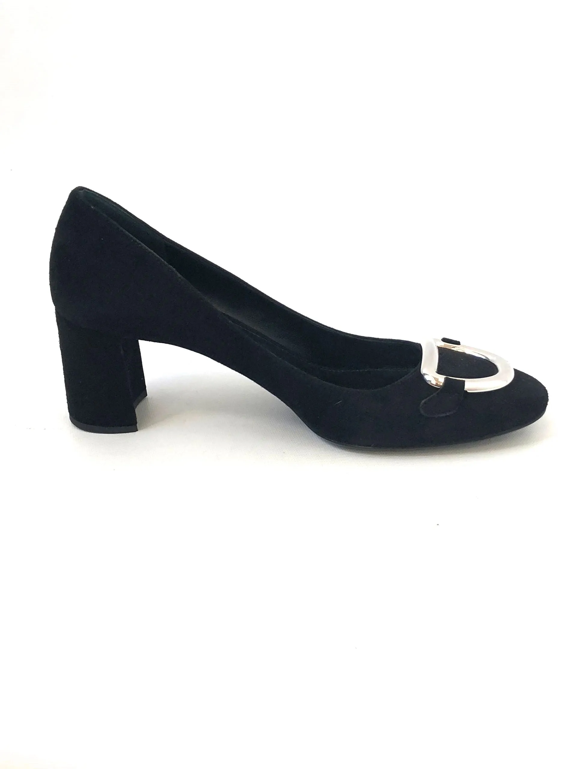 NEW Prada Suede Buckle Pump Size 38.5 It (8.5 Us)