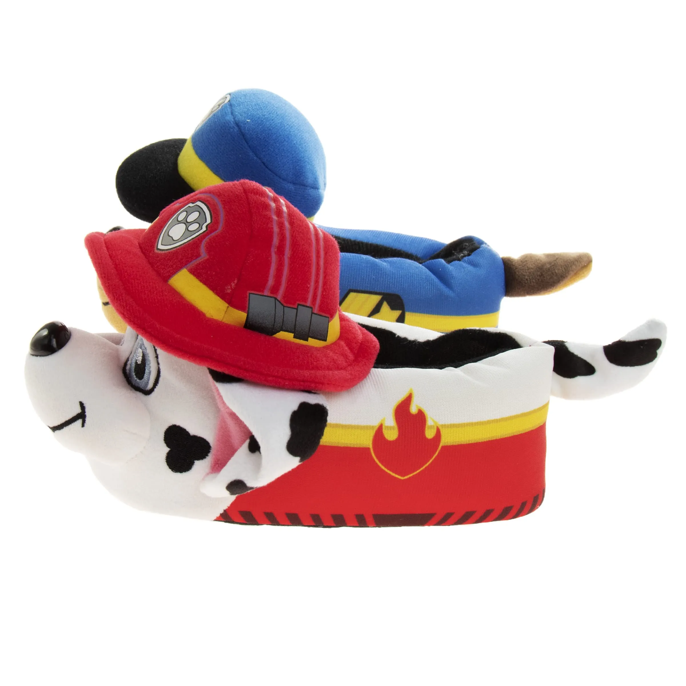 Nickelodeon Paw Patrol slippers - Boys Chase and Marshall House Shoes - Plush Lightweight Warm indoor Comfort Soft Aline House Slippers - Blue 3D Ears (Toddler - Little Kid)