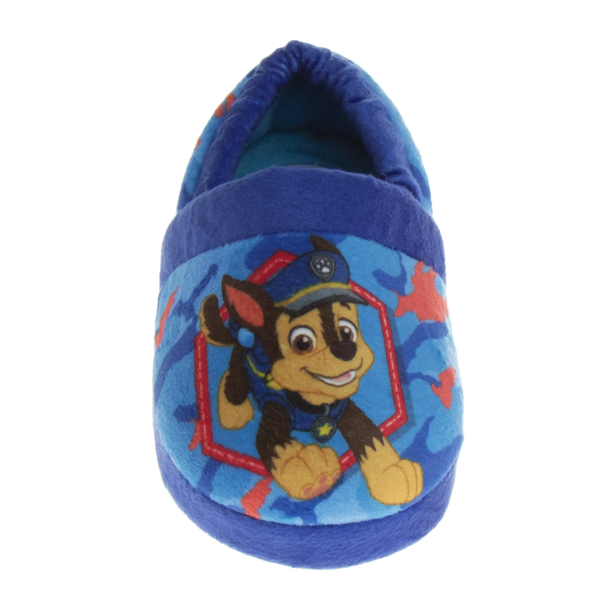 Nickelodeon Paw Patrol slippers - Boys Chase and Marshall House Shoes - Plush Lightweight Warm indoor Comfort Soft Aline House Slippers - Blue 3D Ears (Toddler - Little Kid)