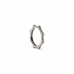 Nikki Star Classic Black Ring