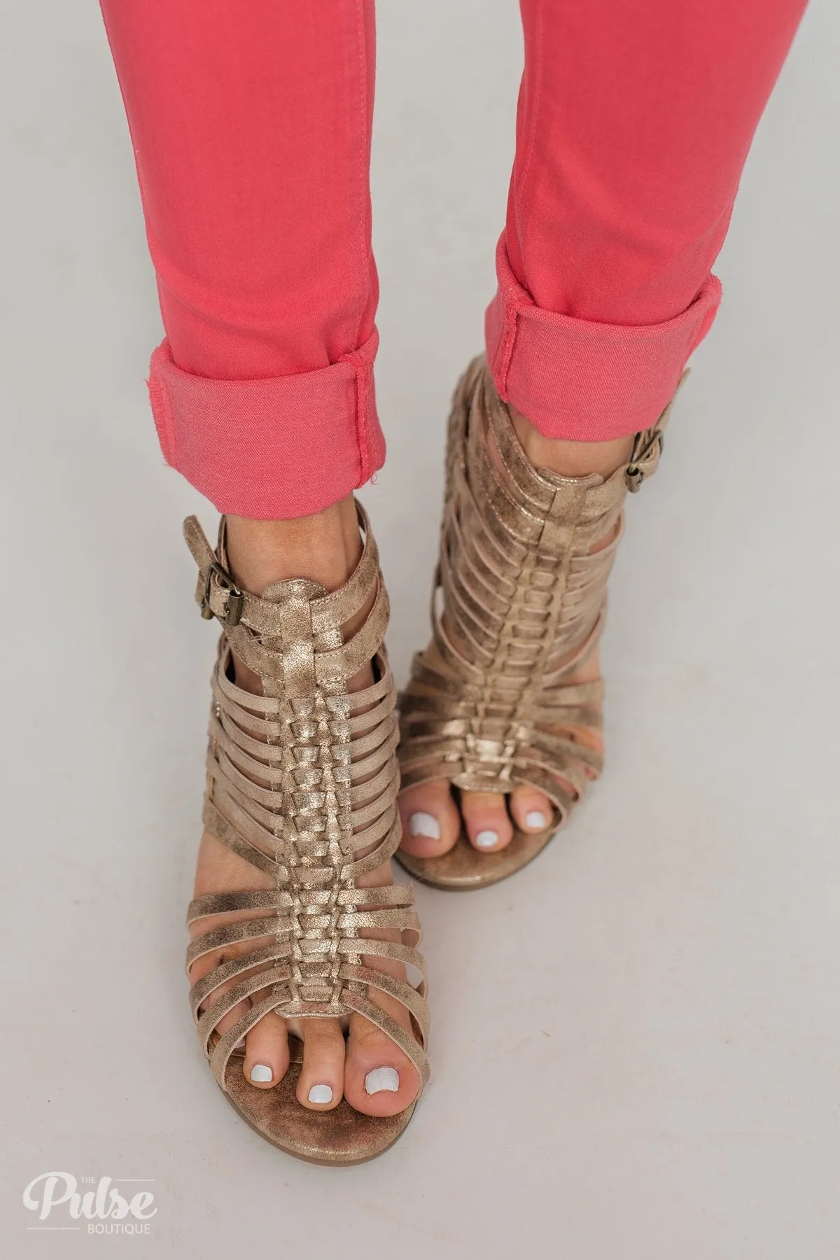 Not Rated Ofanto Heels- Gold