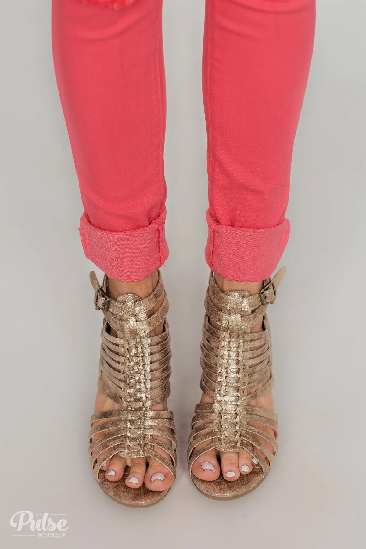 Not Rated Ofanto Heels- Gold