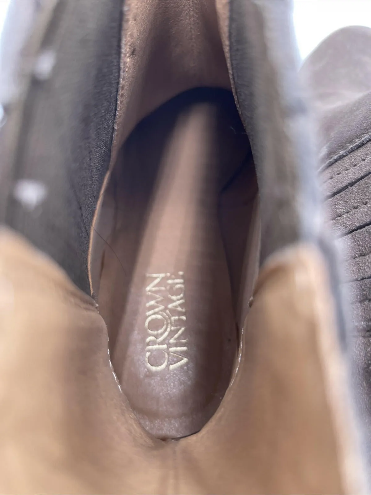 NWB Crown Vintage Capari Bootie Brown Women's Size 9M