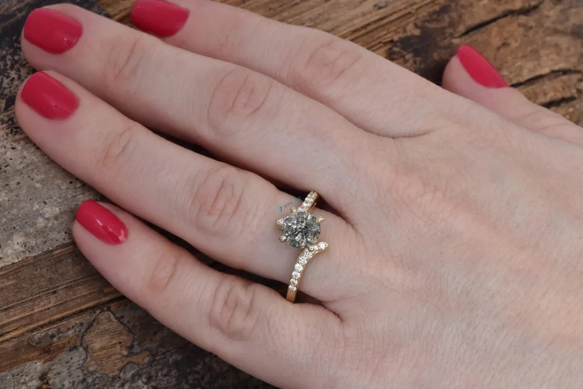 Pave Engagement Ring, Twisted Engagement Ring, Art Deco Diamond Jewelry, Alternative Engagement Ring, Pave Art Deco Ring, Twist Ring Diamond