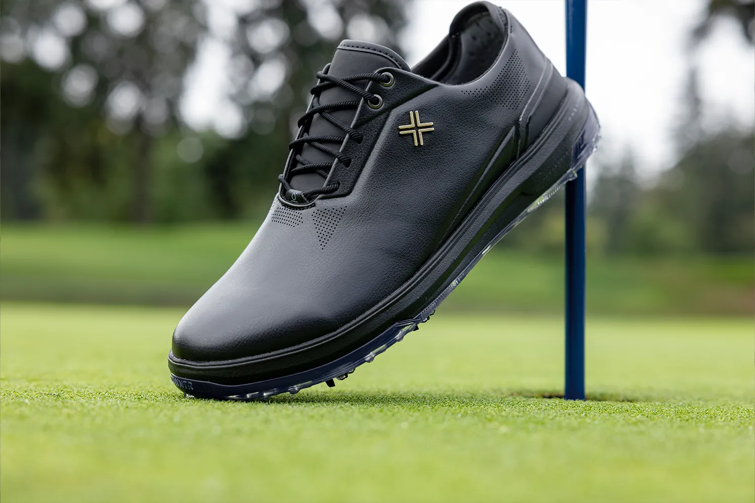 PAYNTR X-Eighty-Seven SC Spiked Golf Shoes- Black
