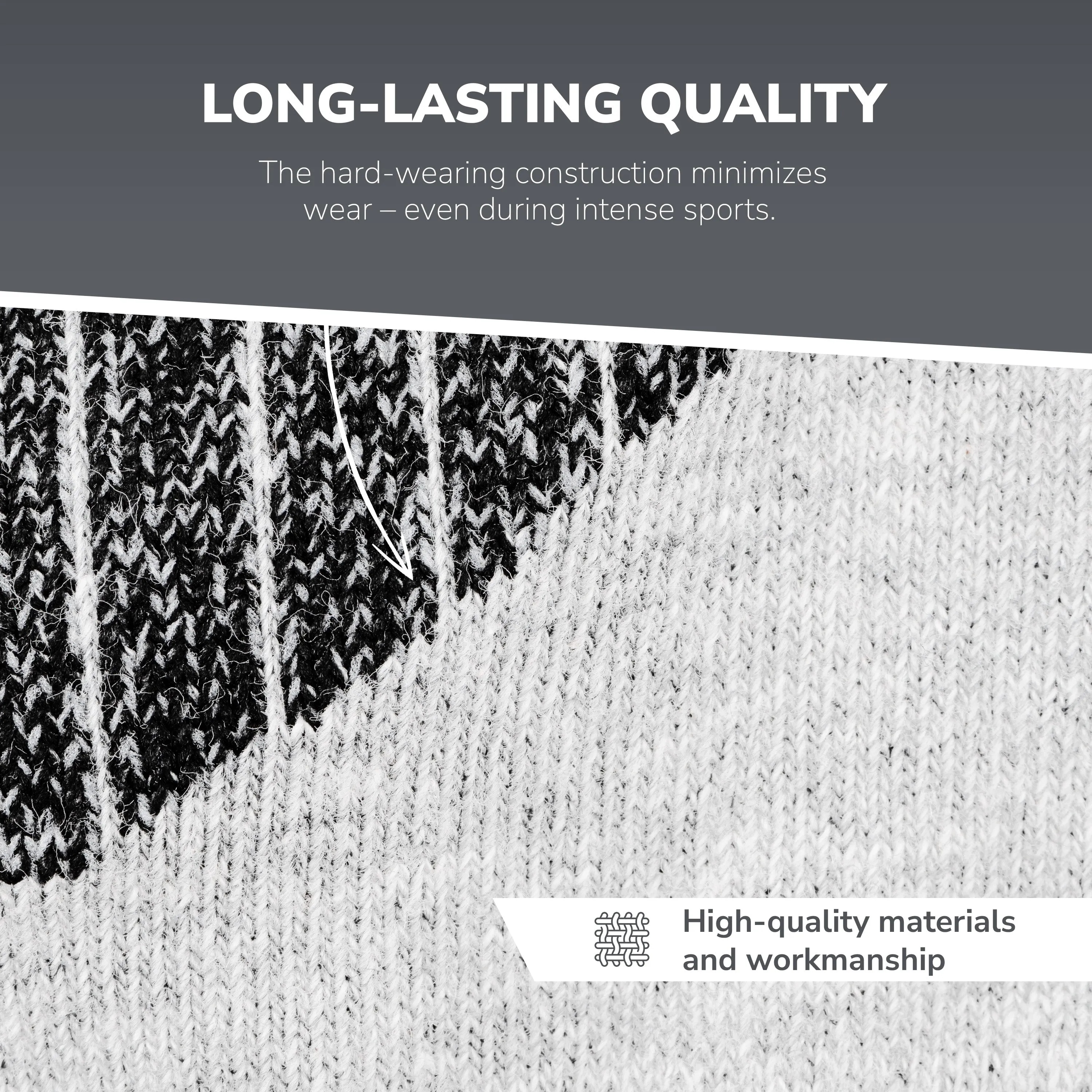 Performance Running Socks – White / 3 Pairs