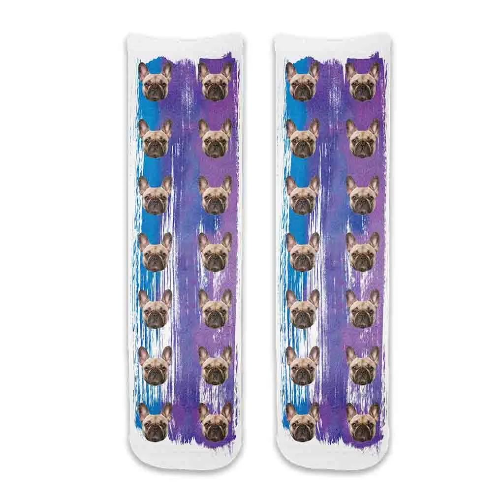 Personalized Face Socks with Photos Printed on Cotton Socks