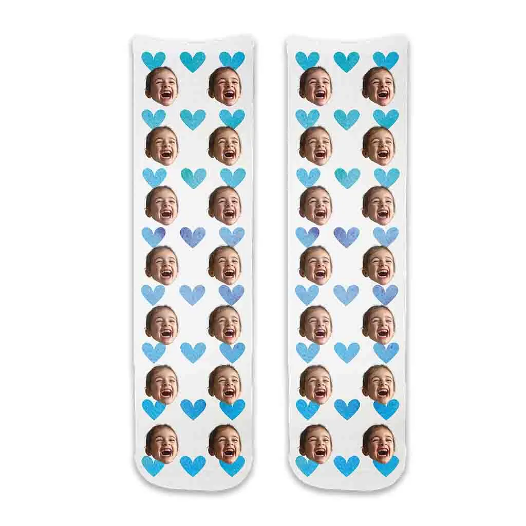 Personalized Face Socks with Photos Printed on Cotton Socks