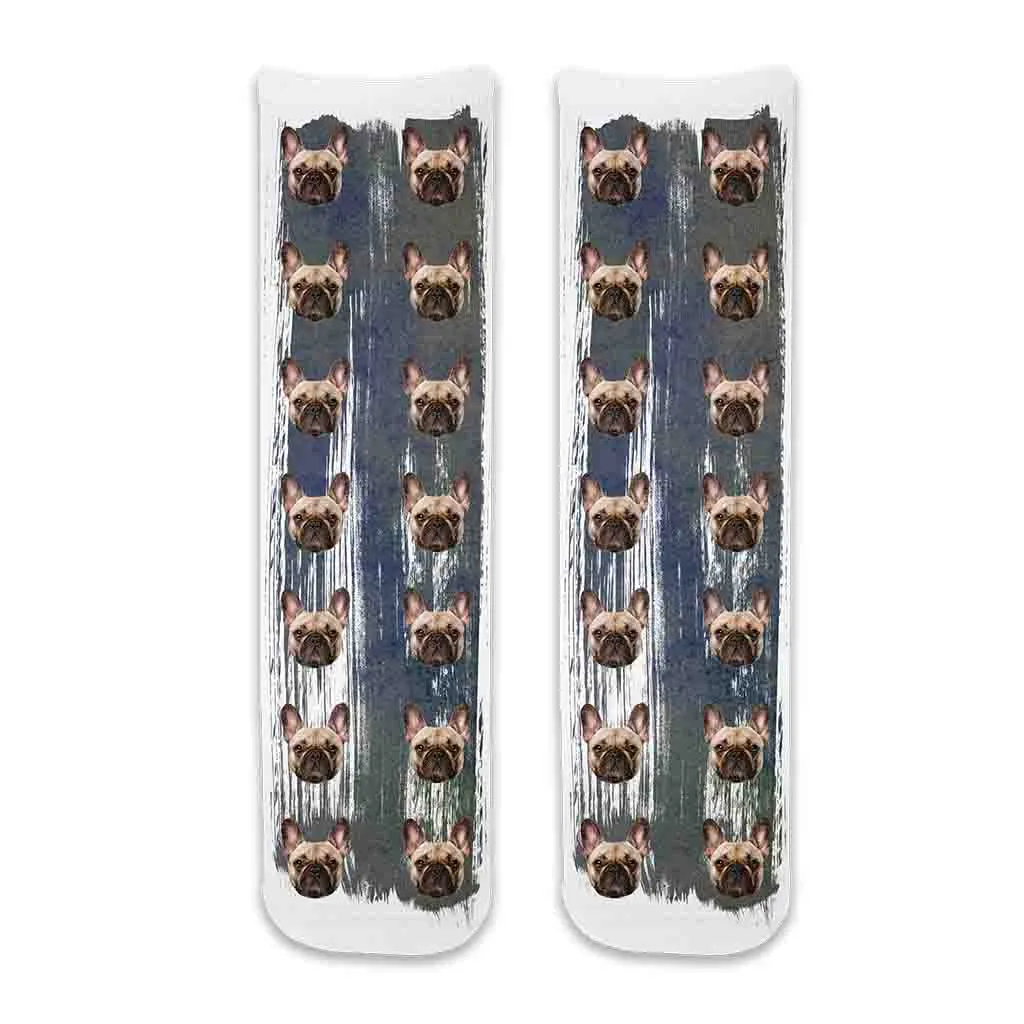 Personalized Face Socks with Photos Printed on Cotton Socks