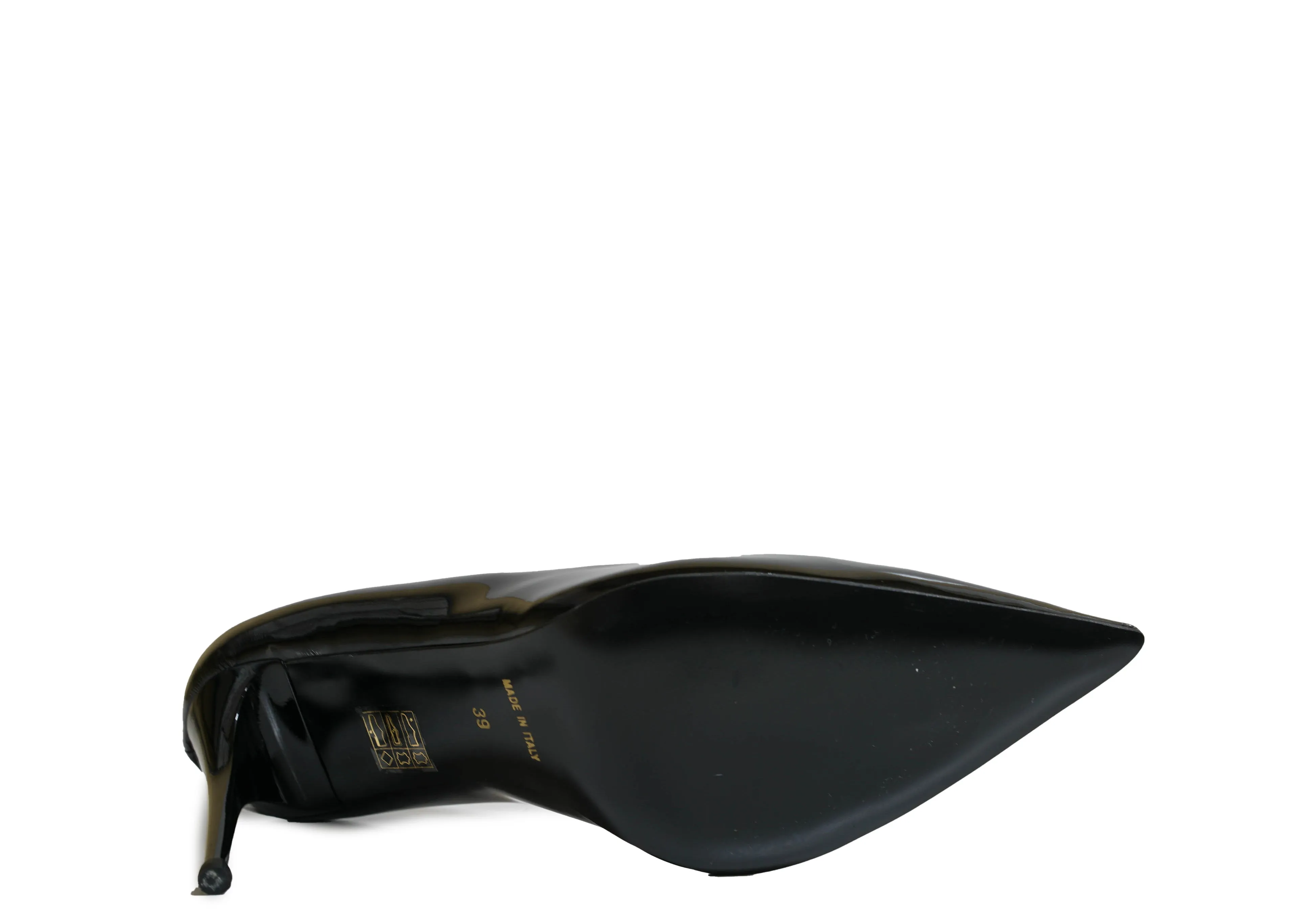 Philipp Plein Women's Black Patent Skull Pump 900 90