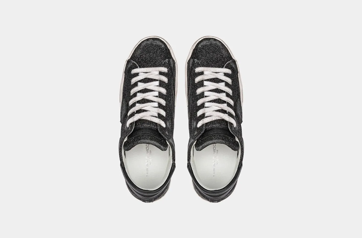 Philippe Model Paris Sneakers Glitter Noir