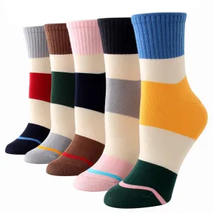 Plain Mens Dress Socks - Premium Cotton formal socks with Soft Elastic - 5 Pack Bundle