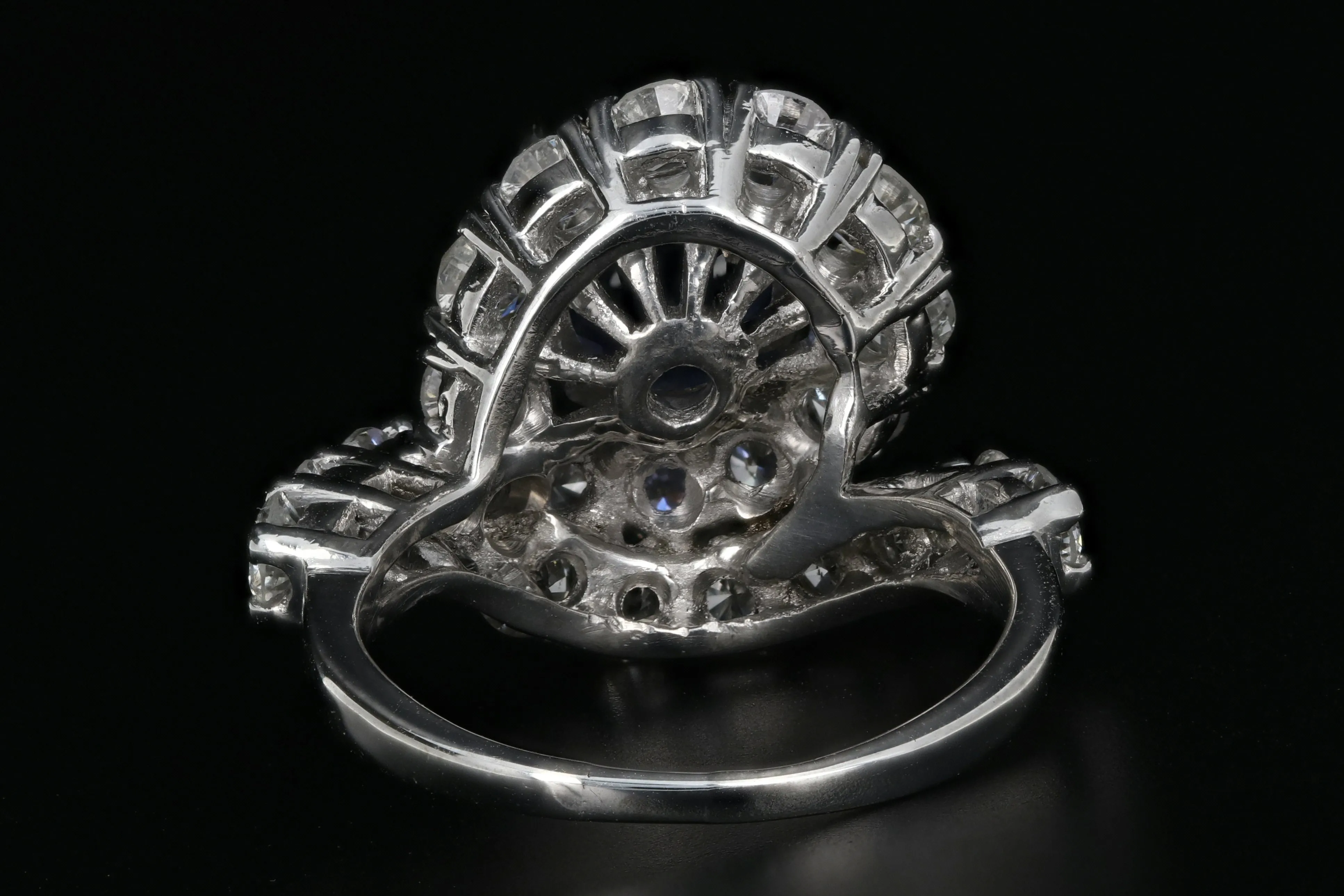 Platinum 2.68 Carat Tanzanite and Diamond Ring