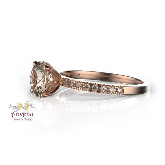 Rachel 2-Morganite Ring