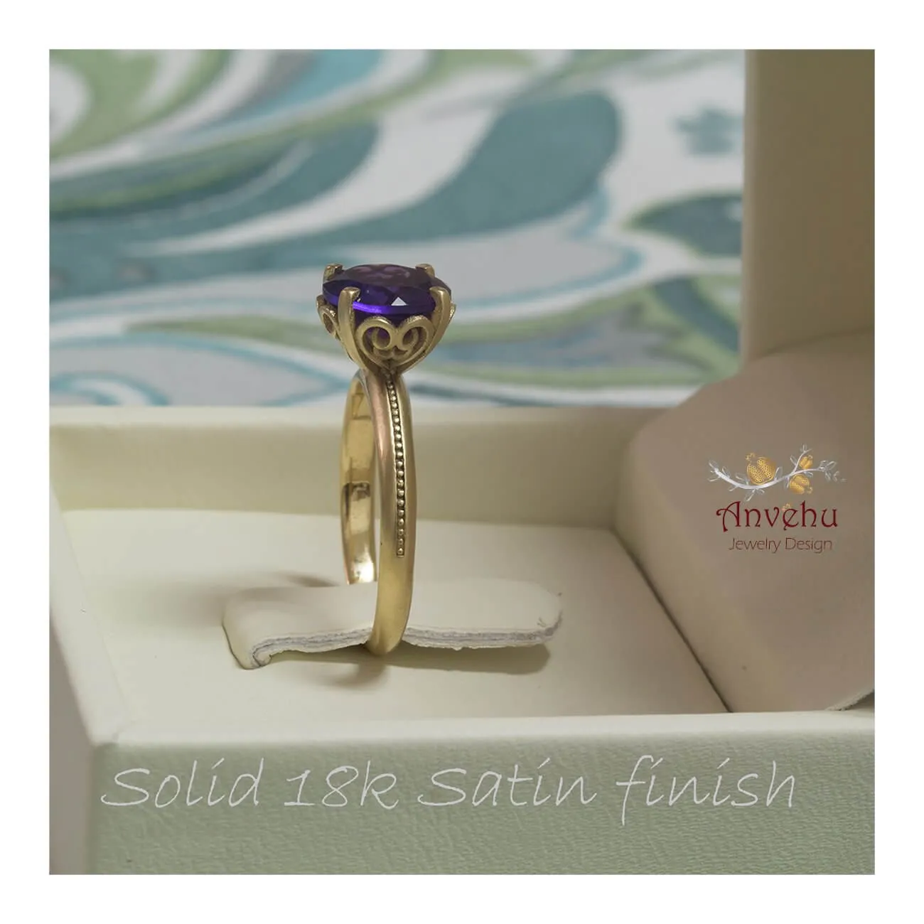 Rachel -  Amethyst ring