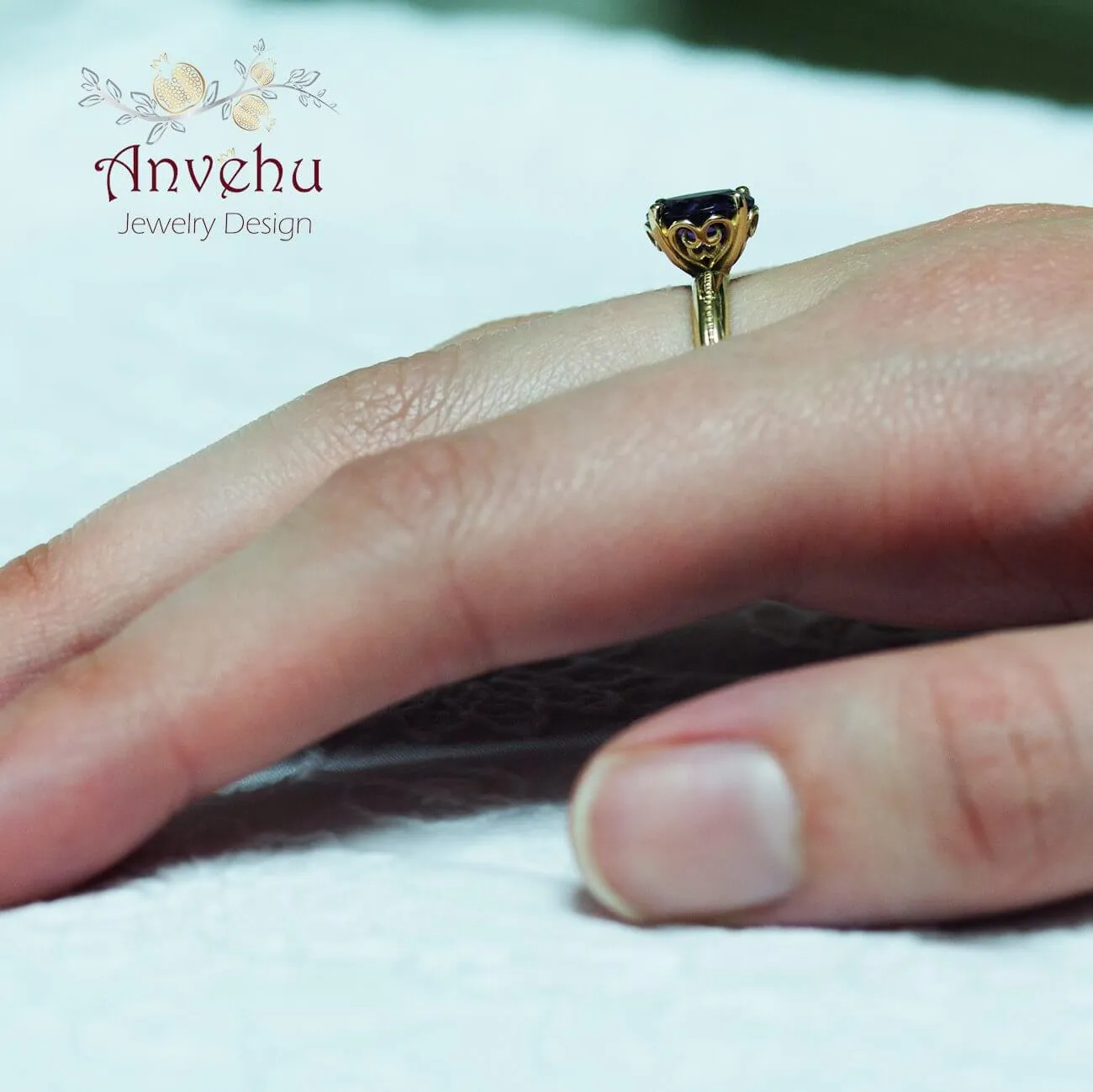 Rachel -  Amethyst ring
