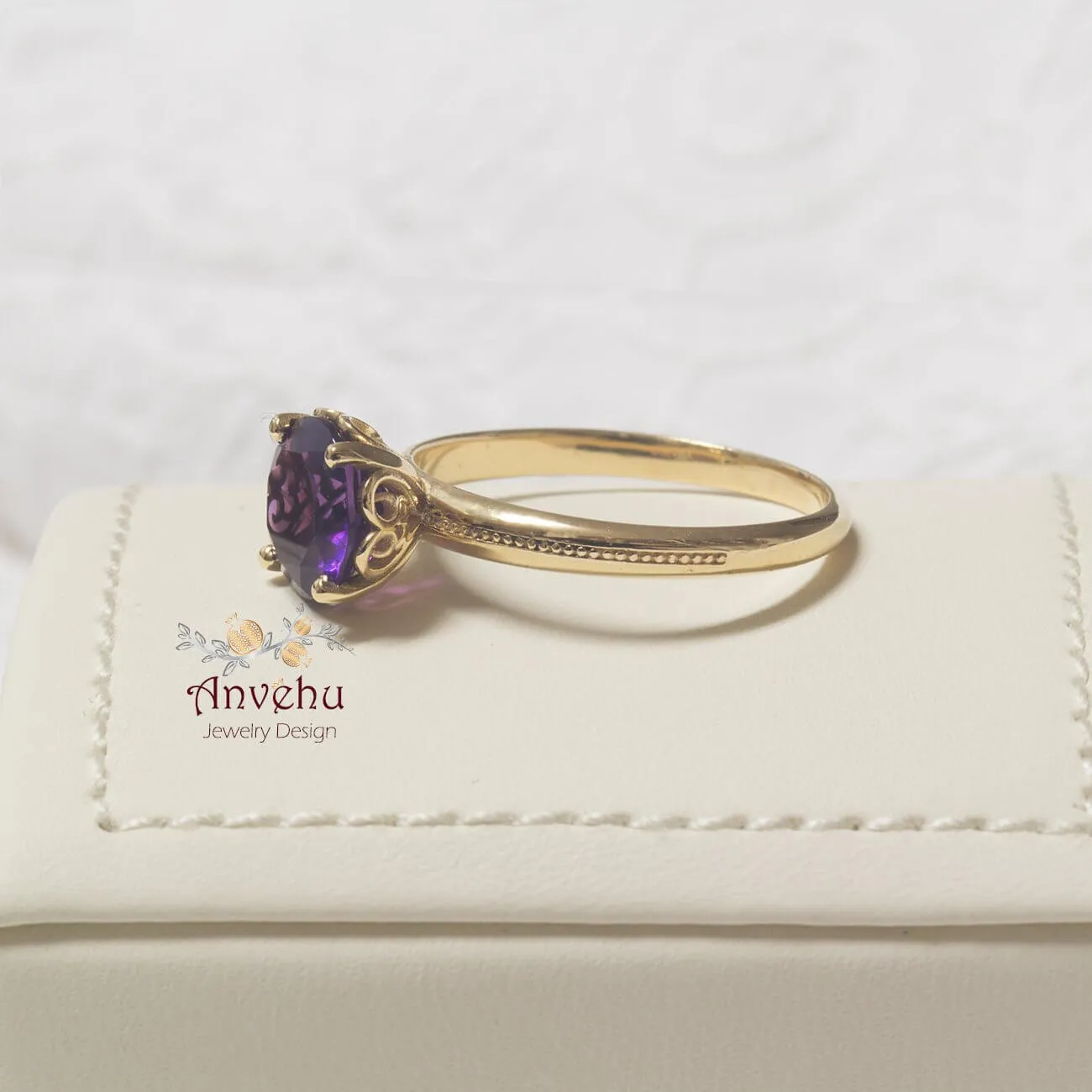 Rachel -  Amethyst ring