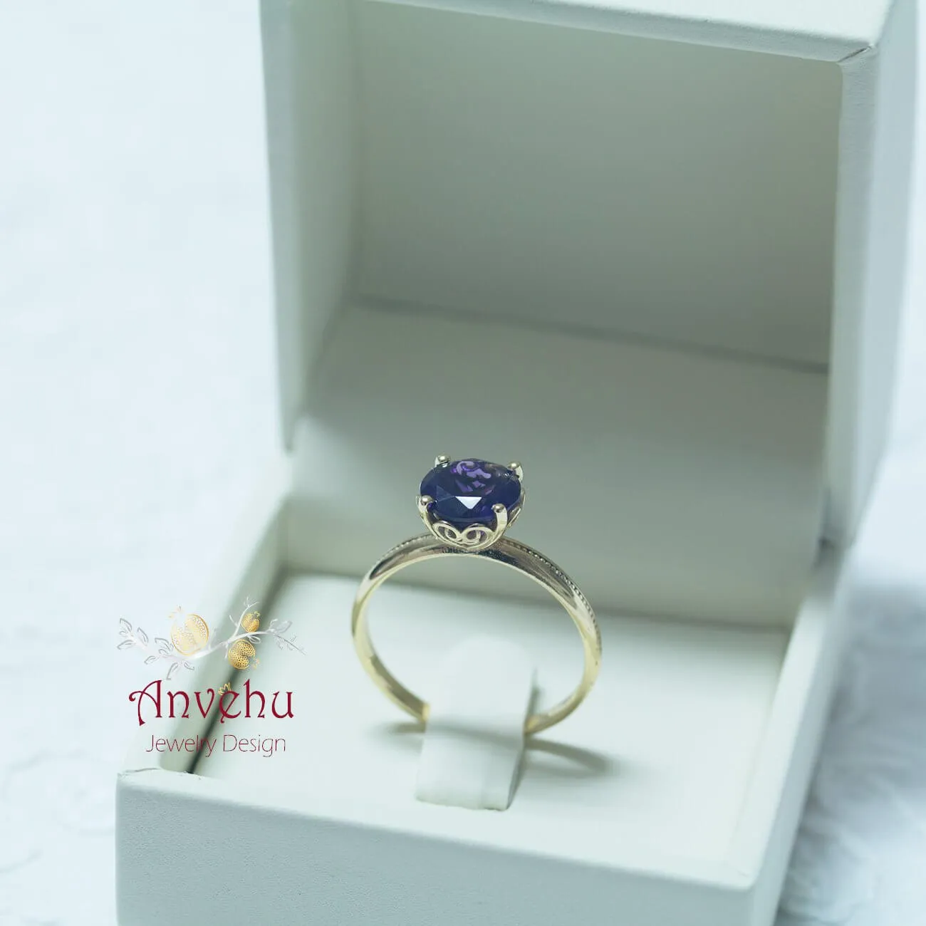 Rachel -  Amethyst ring