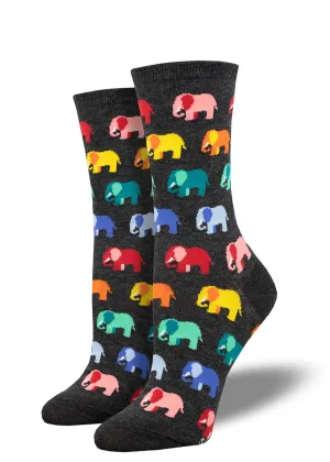 Rainbow Elephants Women's Socks