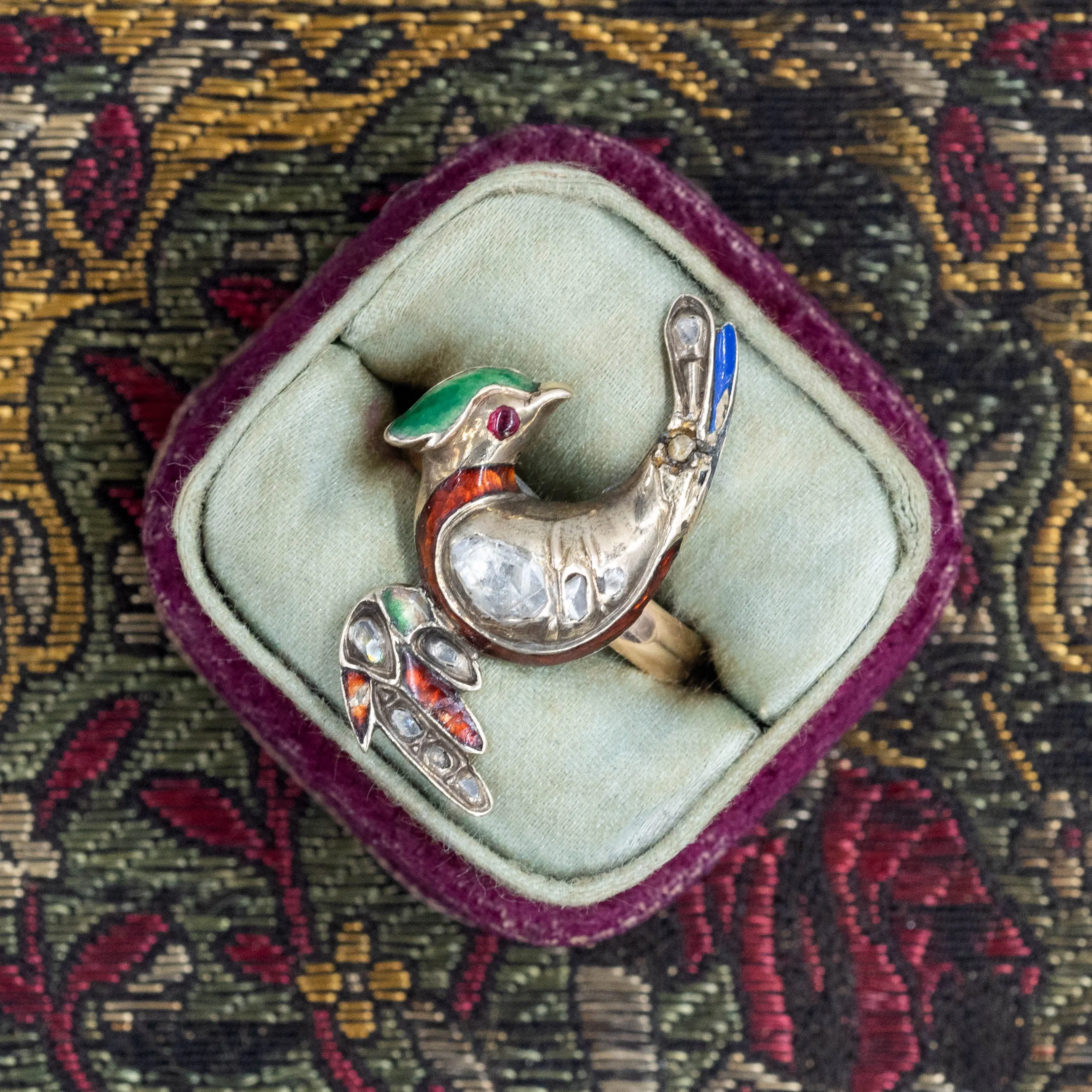 Rare Georgian Bird-of-Paradise Ring