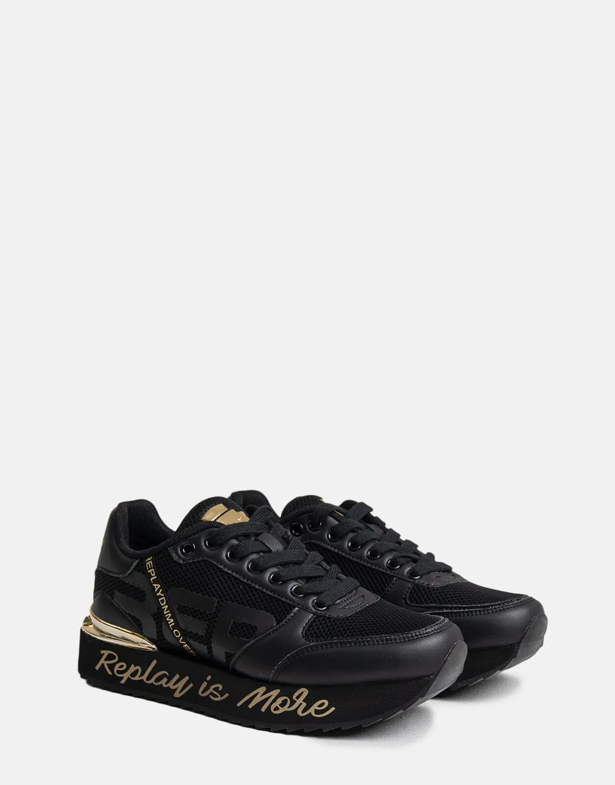 Replay Penny Mesh Black Sneaker
