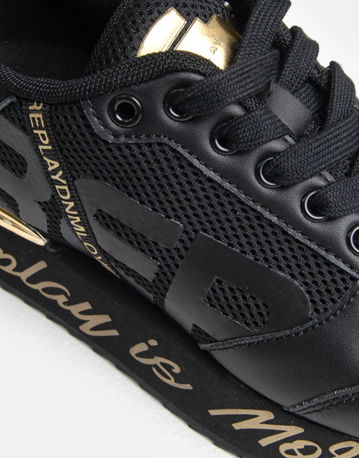 Replay Penny Mesh Black Sneaker
