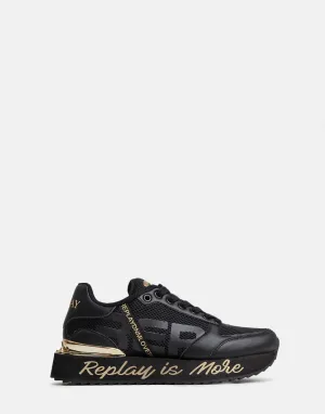Replay Penny Mesh Black Sneaker