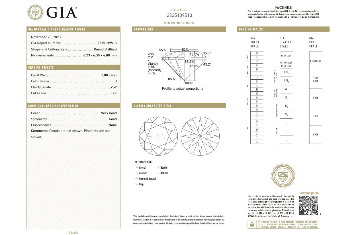 Ring 18kt Gold GIA Solitaire 1.00cts & Pave Diamonds