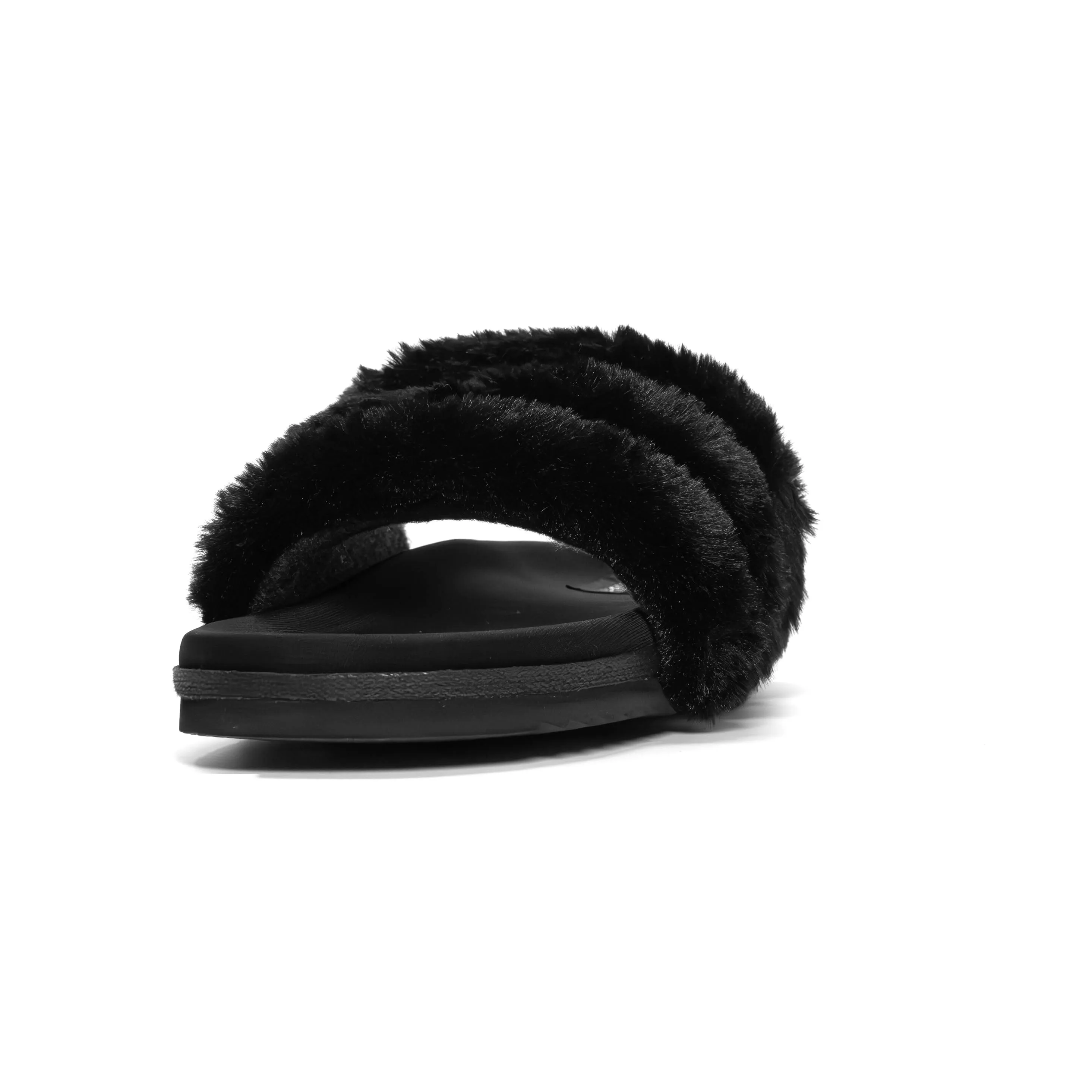 ROAM BUNNY SLIDER BLACK FAUX FUR