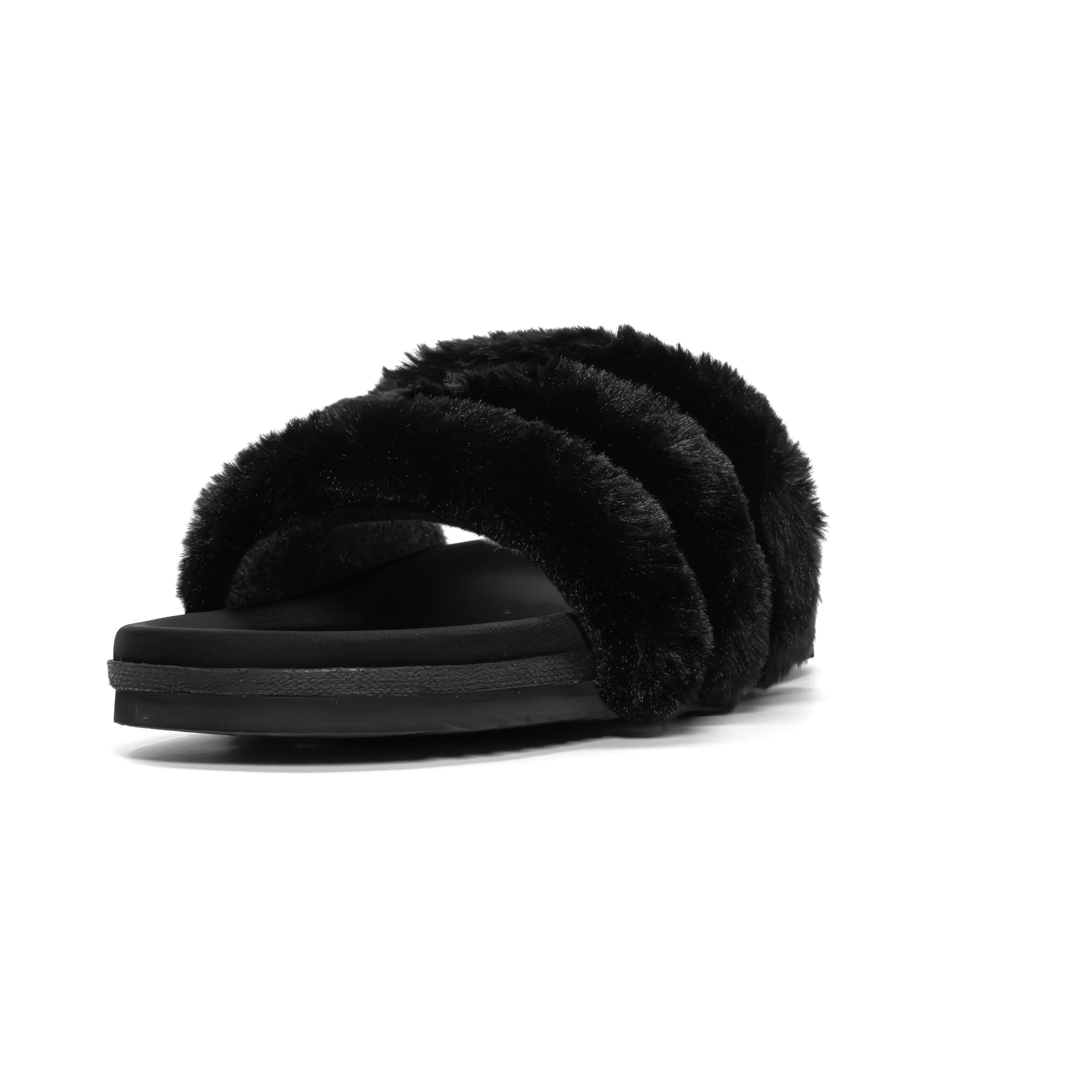 ROAM BUNNY SLIDER BLACK FAUX FUR