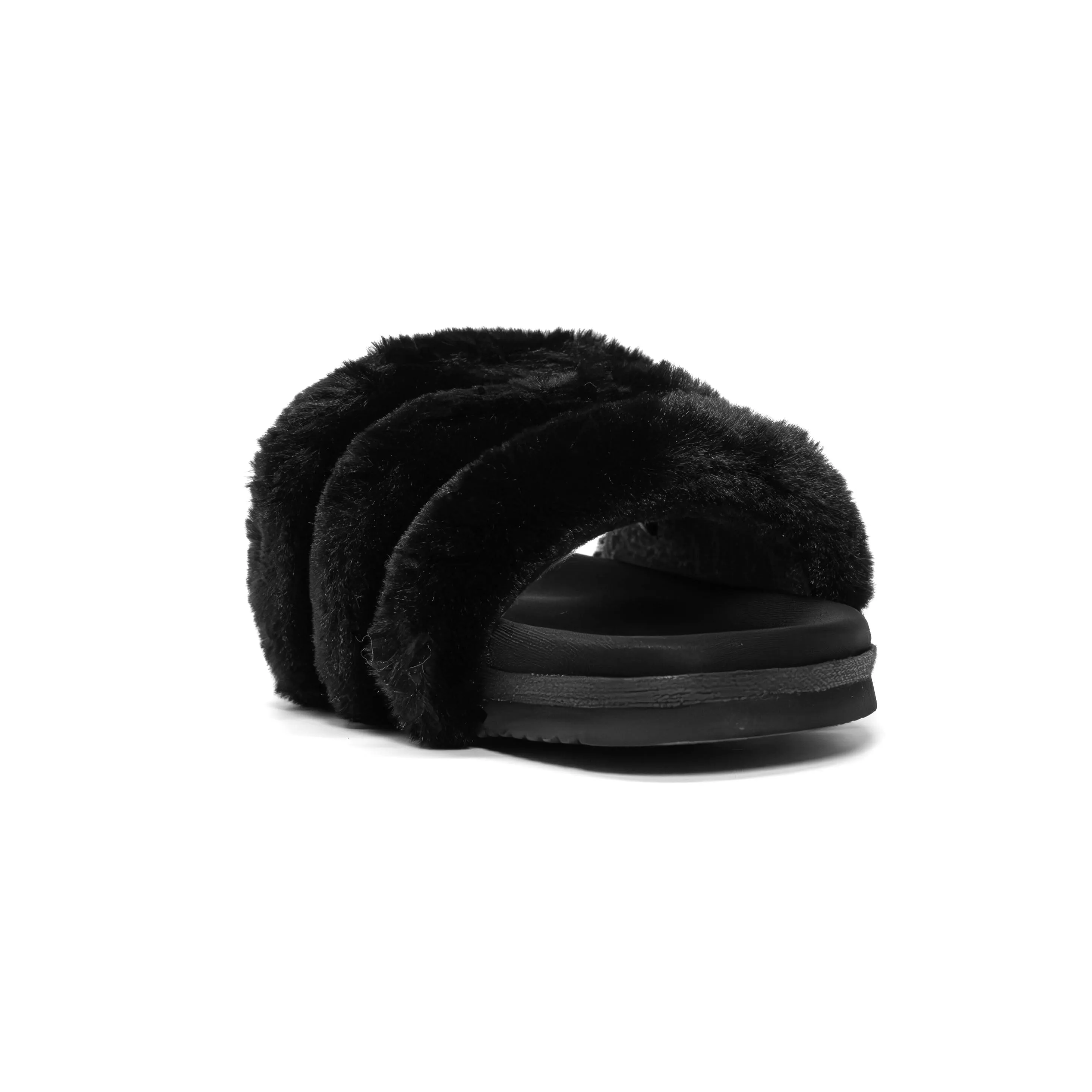 ROAM BUNNY SLIDER BLACK FAUX FUR
