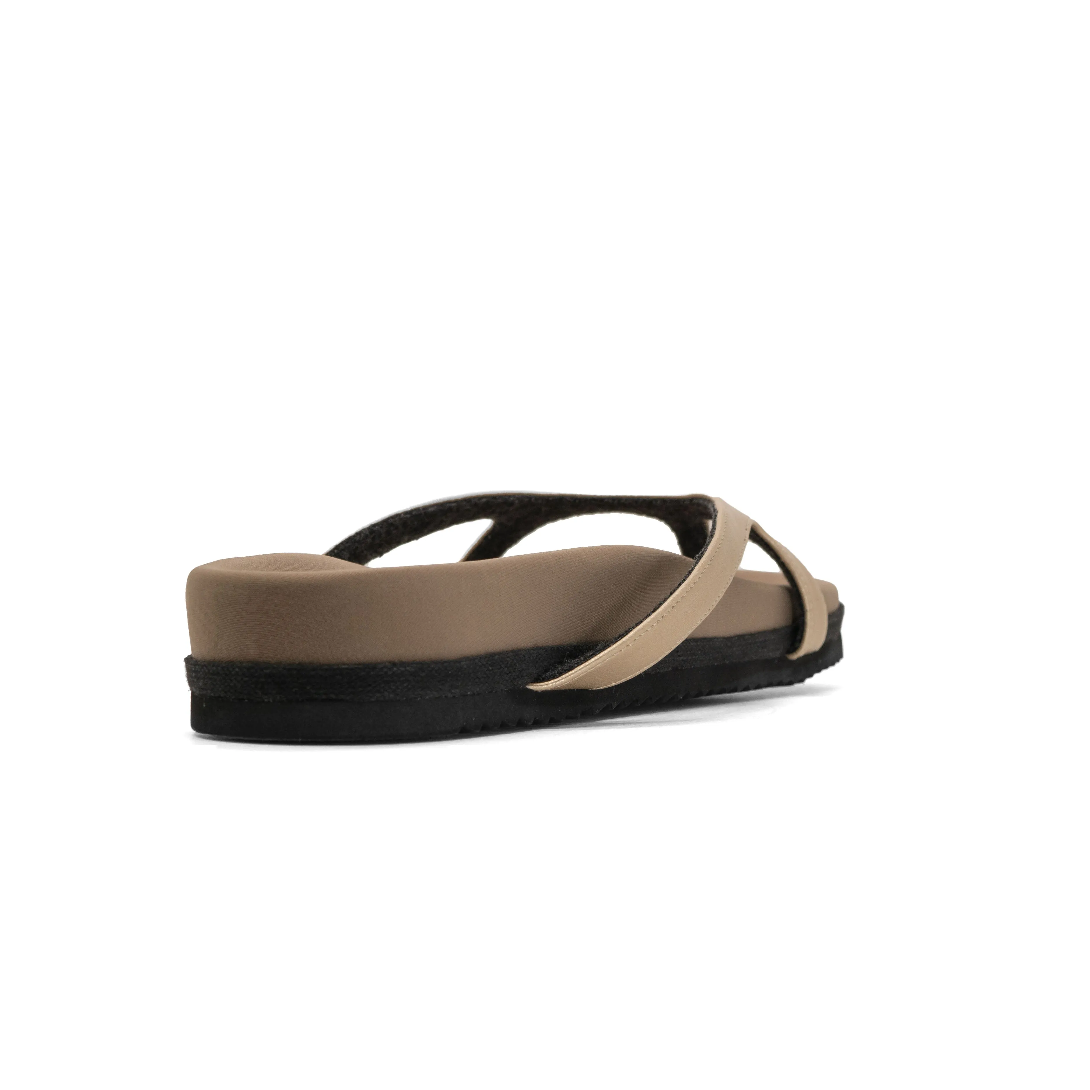 ROAM DEMI THONG GOLD VEGAN LEATHER