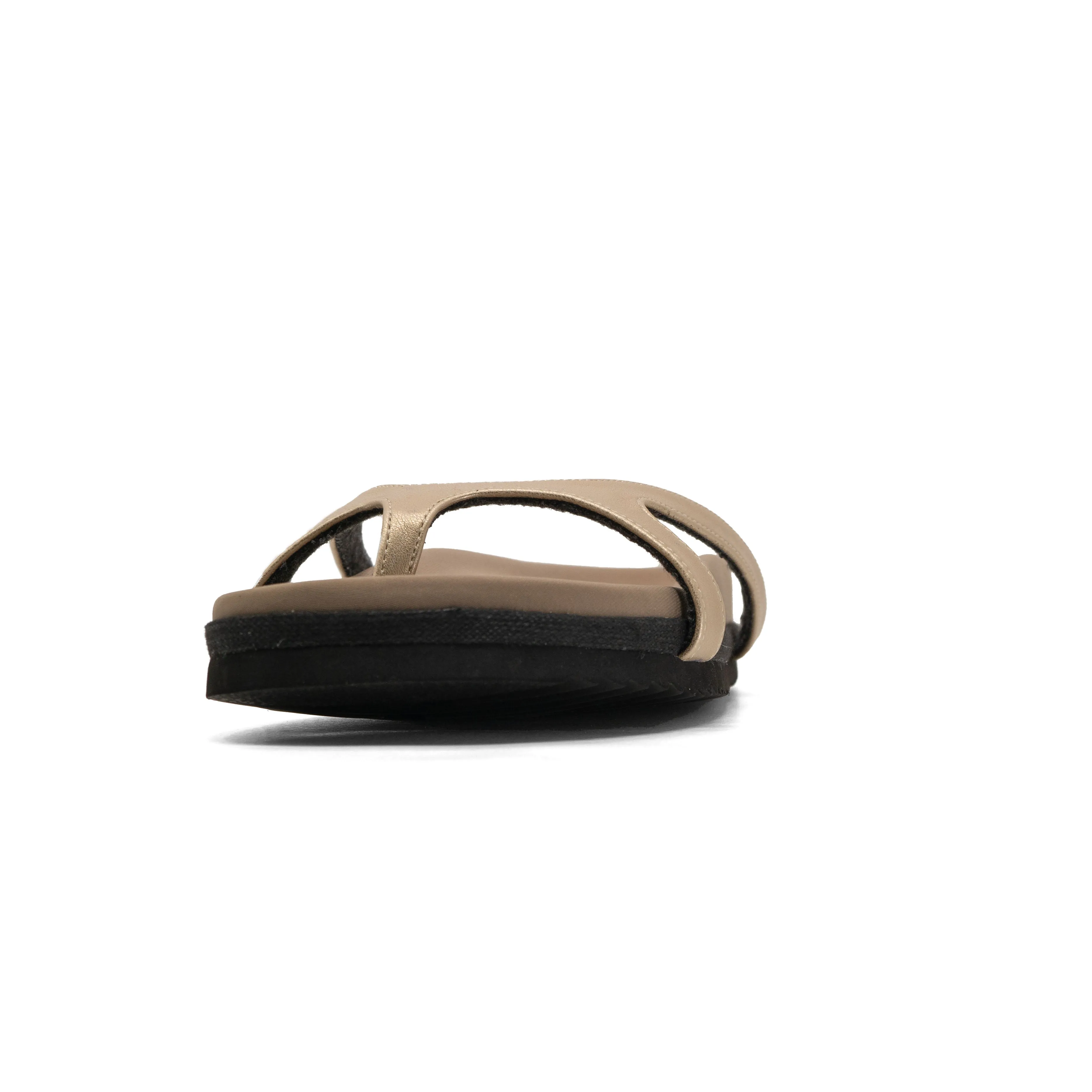 ROAM DEMI THONG GOLD VEGAN LEATHER