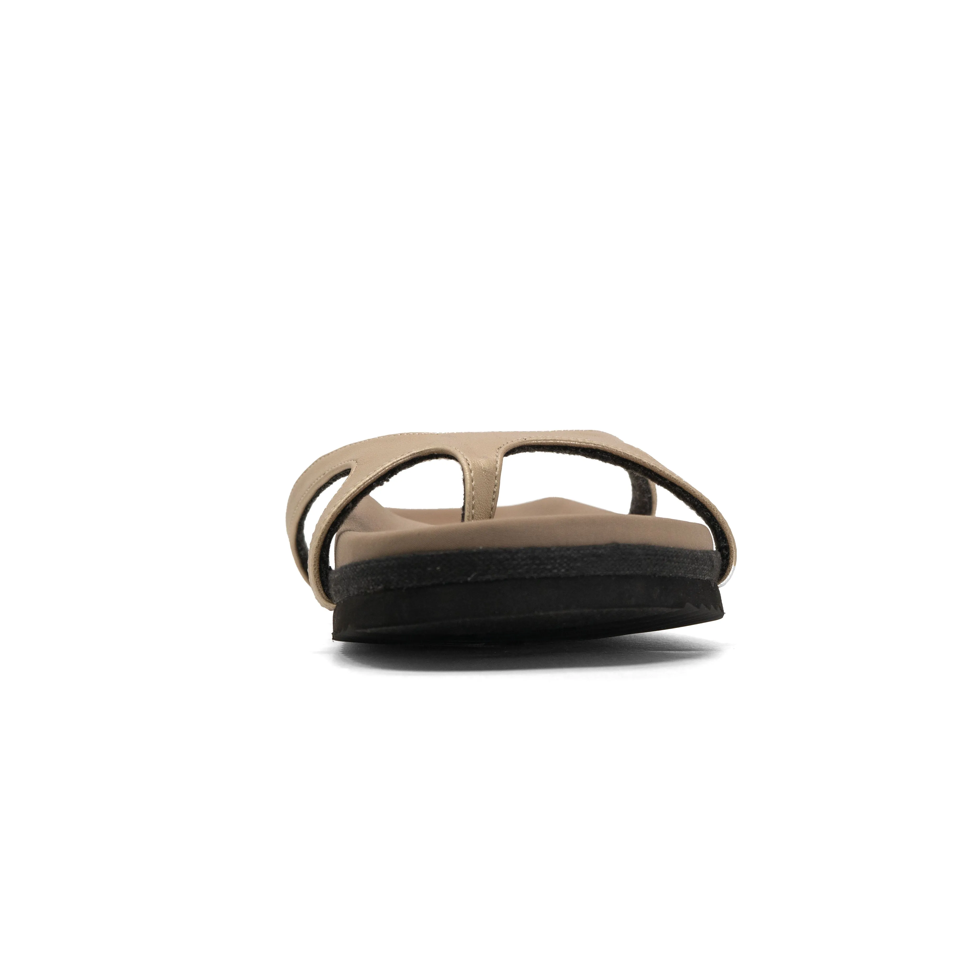 ROAM DEMI THONG GOLD VEGAN LEATHER