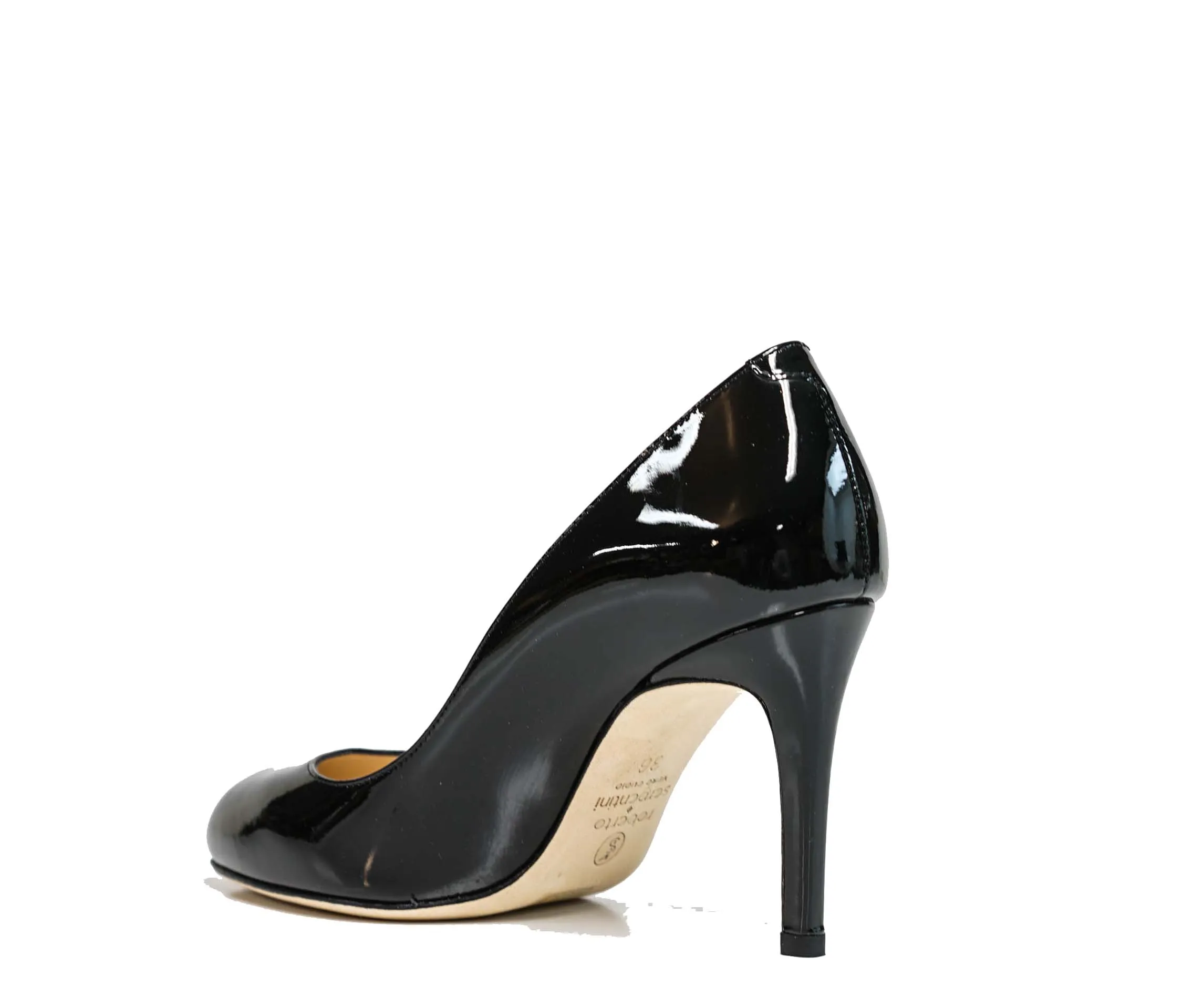 Roberto Serpentini Women's Black Patent Pump 25100