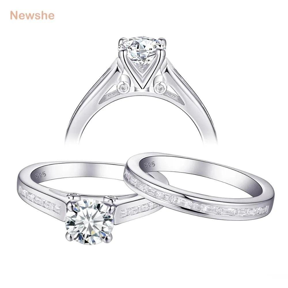 Round White Silver