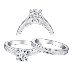 Round White Silver