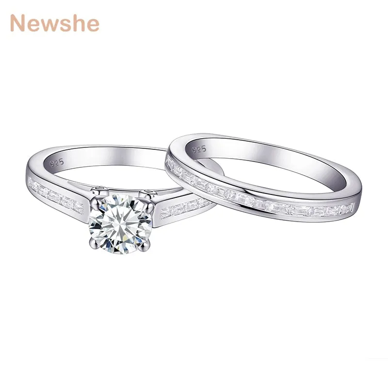 Round White Silver