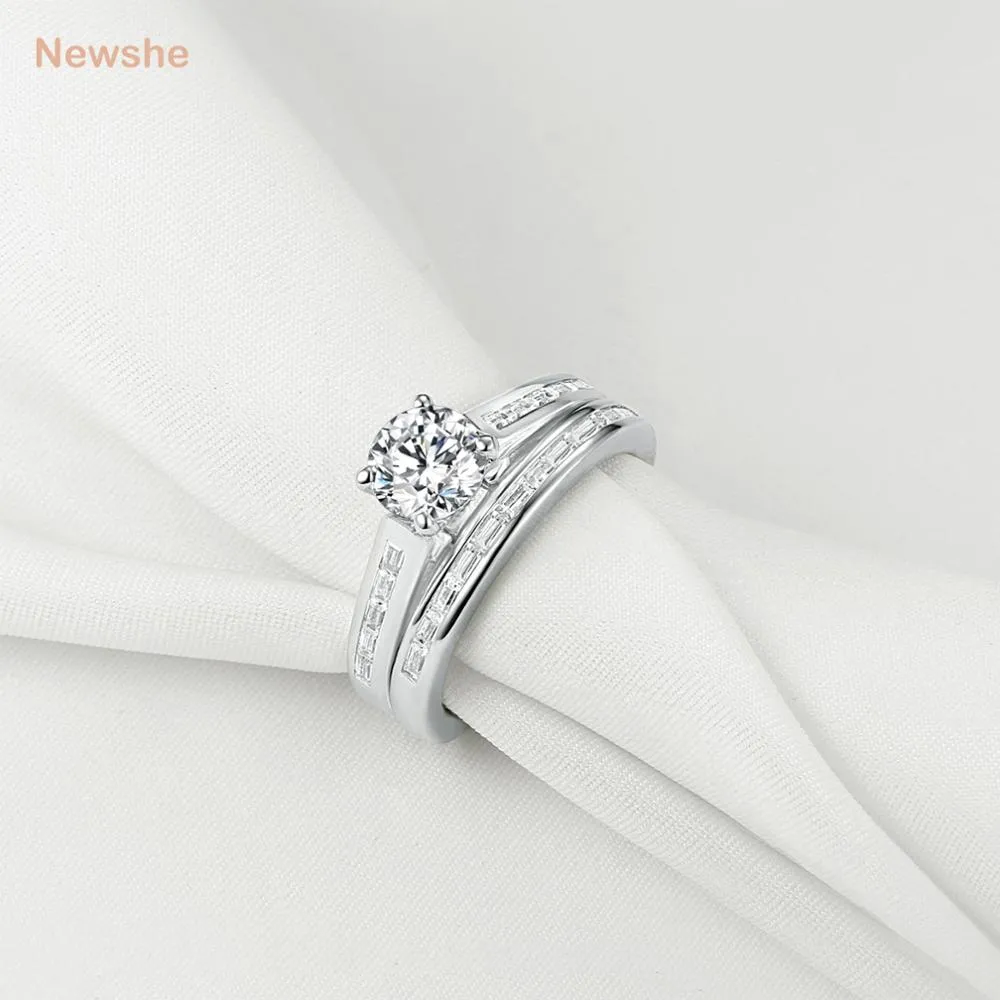 Round White Silver