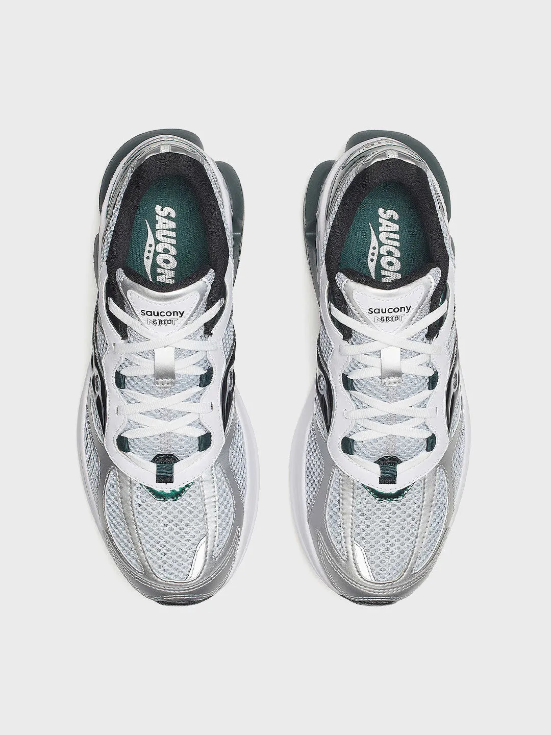 Saucony Grid NXT Sneakers | Silver/Green