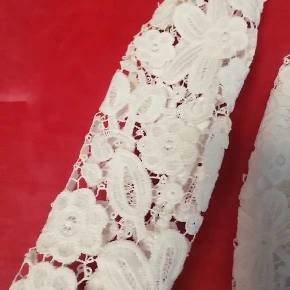 SELFIE LESLIE FIRST DANCE LACE MINI DRESS WHITE
