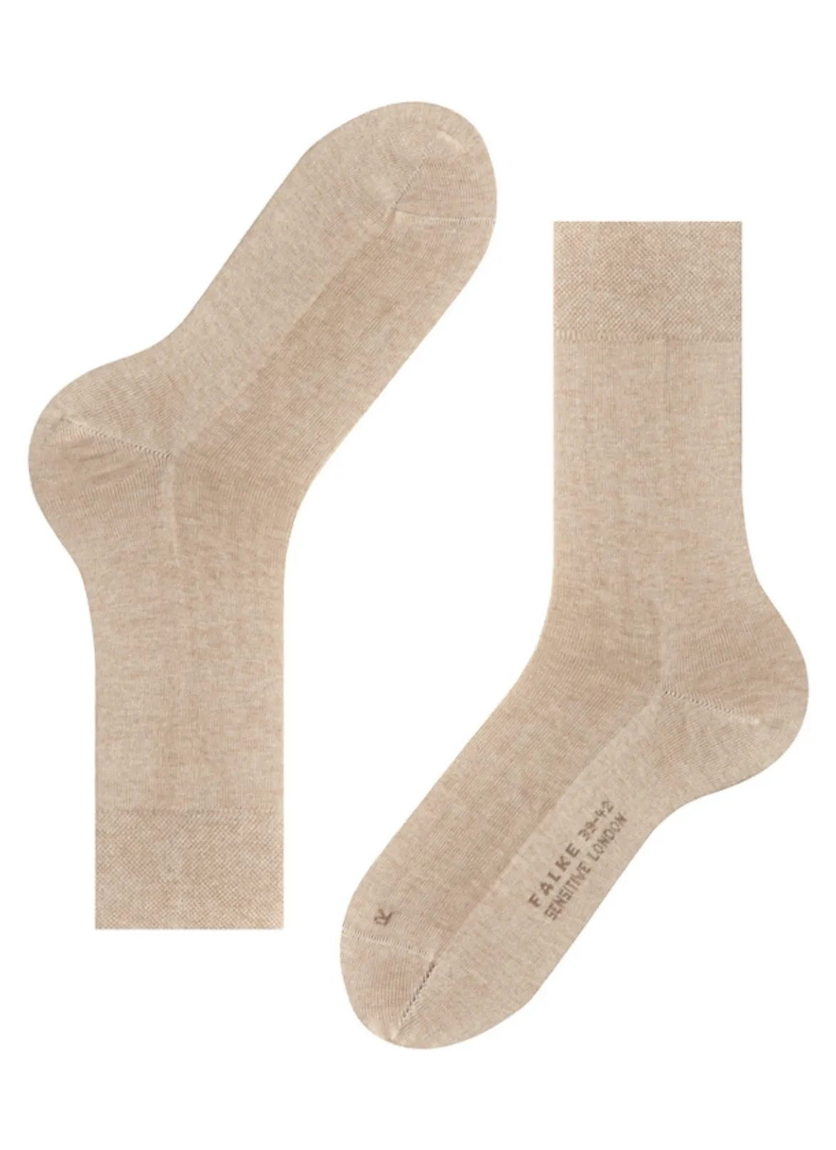 Sensitive London Men Socks in Sand Melange
