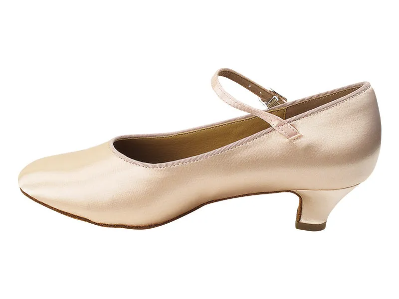 SERA5522 Flesh Satin Cuban Heel