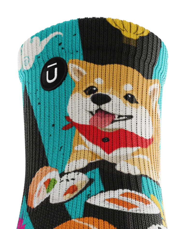 Shiba Roll Quarter Socks