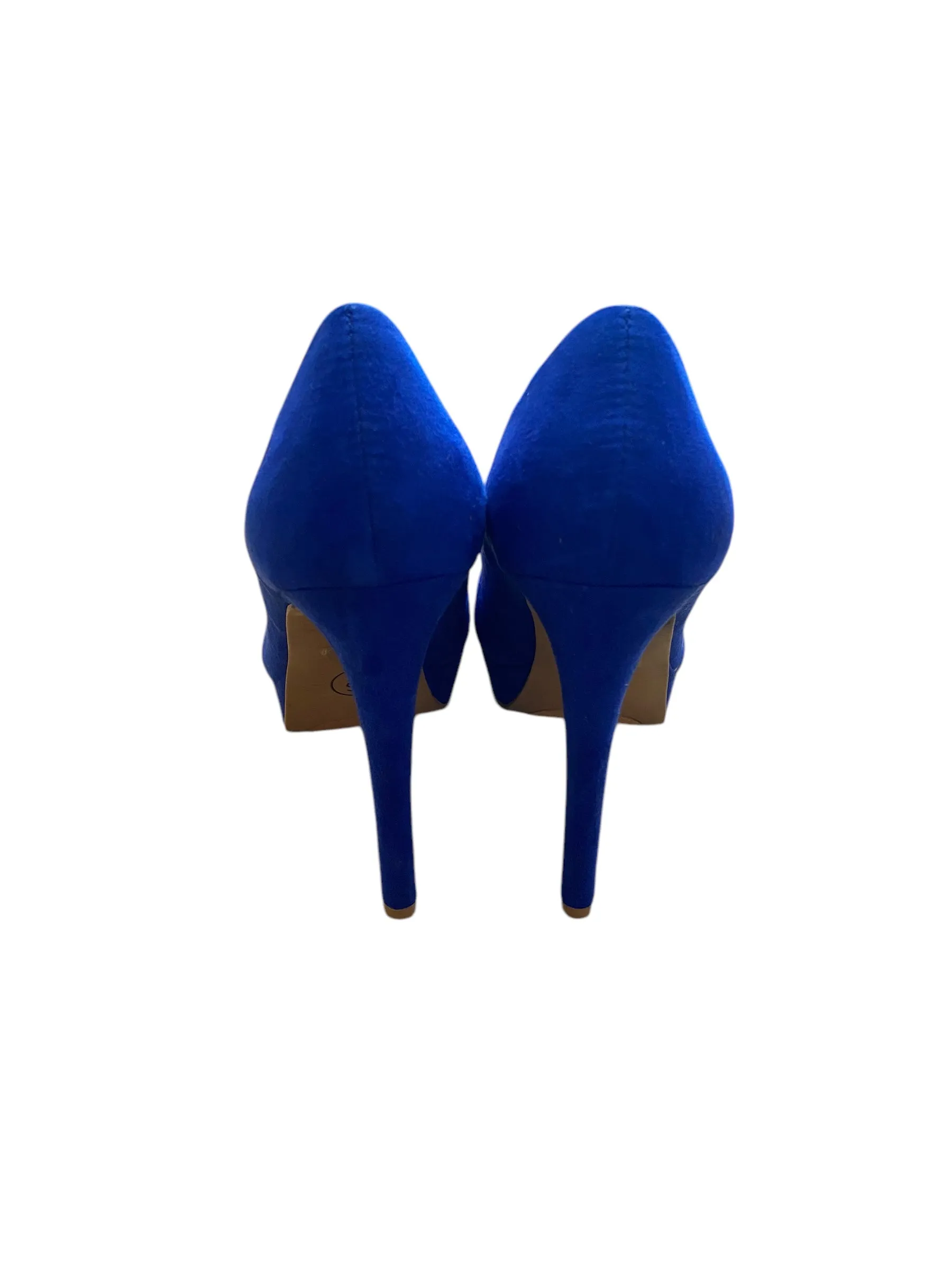 Shoes Heels Stiletto By Chinese Laundry In Blue, Size: 8