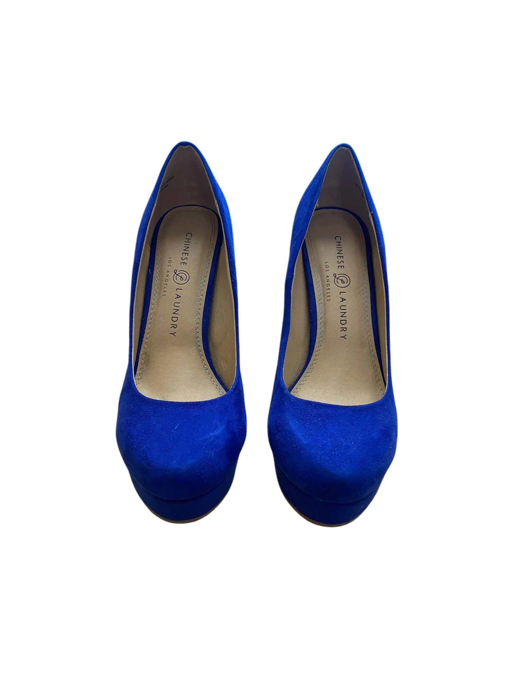Shoes Heels Stiletto By Chinese Laundry In Blue, Size: 8