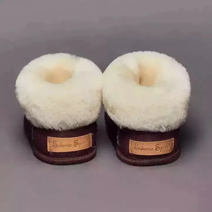 Siberia Spirit Toddlers Chocolate Brown Booties